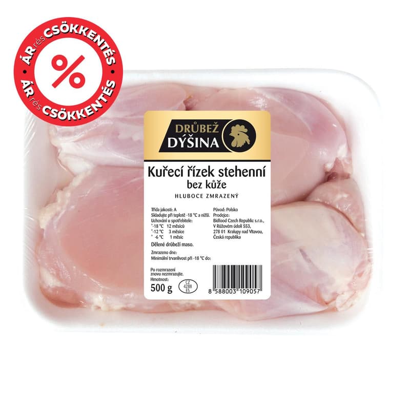 Frozen chicken leg fillets
