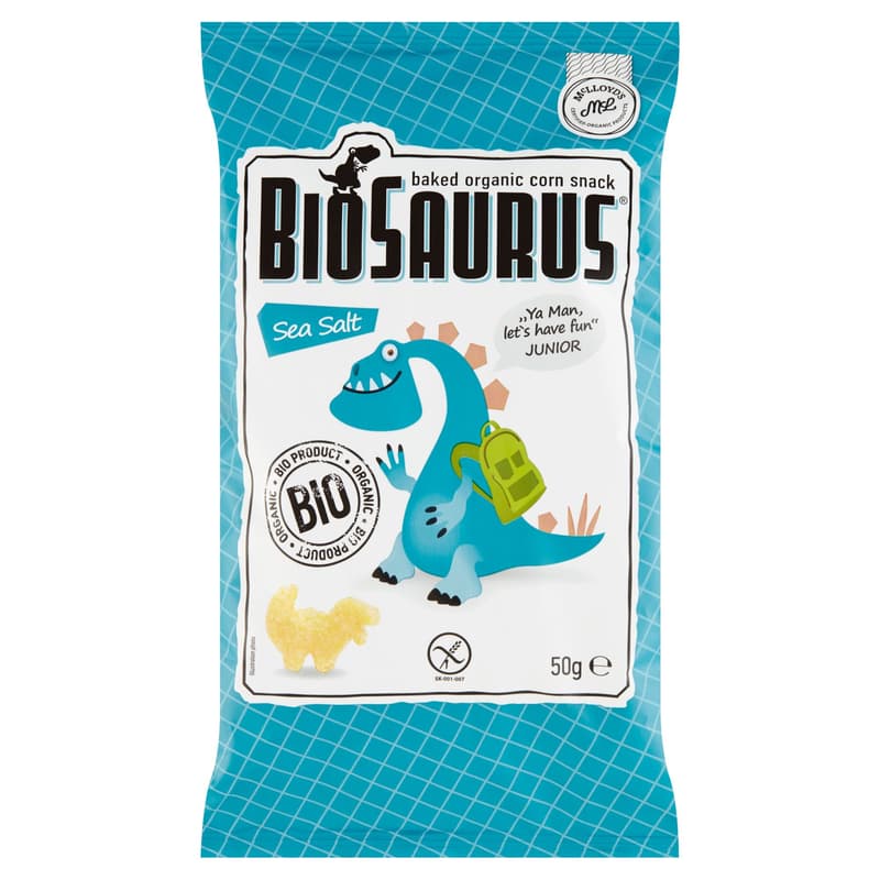 Corn snack, sea salt 'BioSaurus Junior' Organic