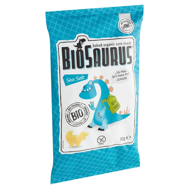 Corn snack, sea salt 'BioSaurus Junior' Organic