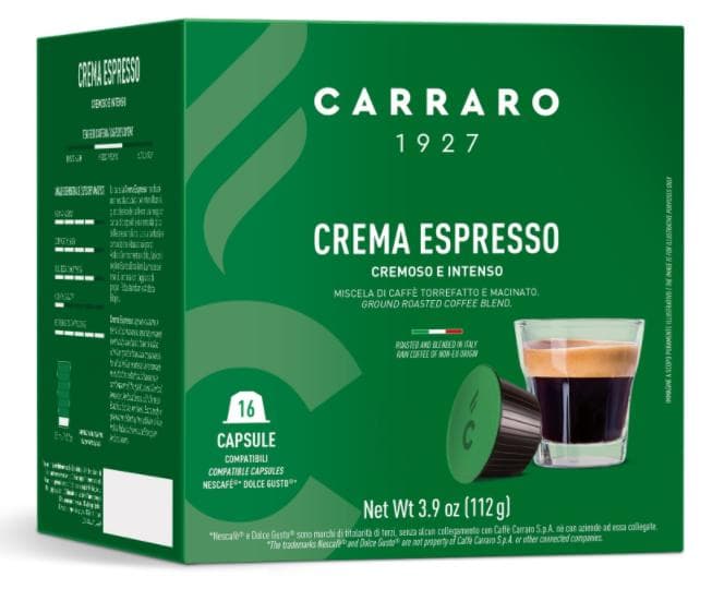 Carraro Dolce Gusto kompatibilis kávékapszula - Crema Espresso