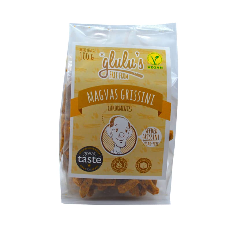 Glulu's FreeFrom seed grissini
