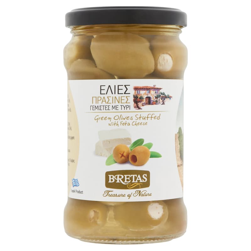 Bretas Zöld Olajbogyó Fetasajttal töltve (290 g)