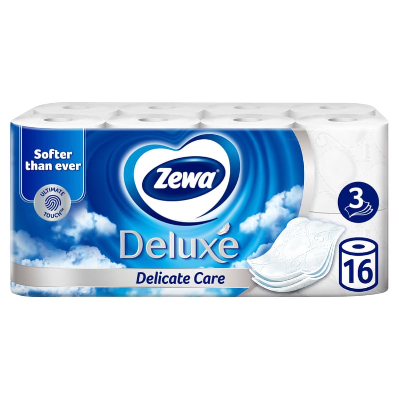 Zewa Deluxe Delicate Care 3 rétegű toalettpapír 16 tekercs
