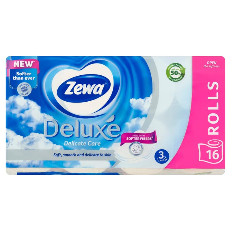 Zewa Deluxe Delicate Care 3 rétegű toalettpapír 16 tekercs