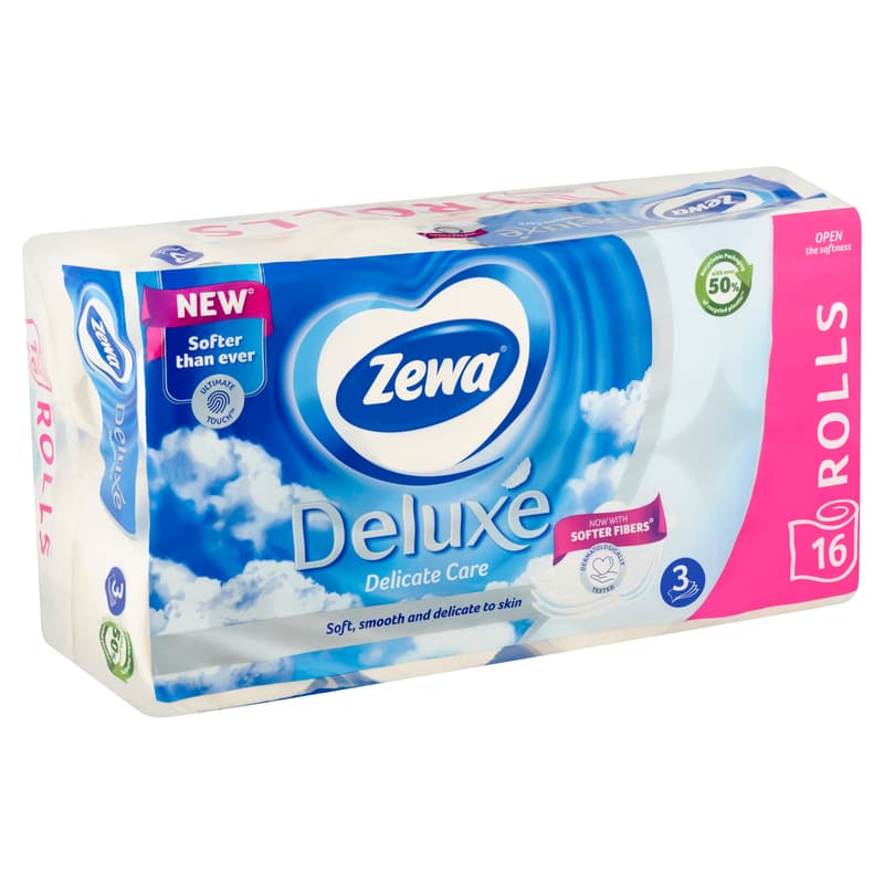 Zewa Deluxe Delicate Care 3 rétegű toalettpapír 16 tekercs