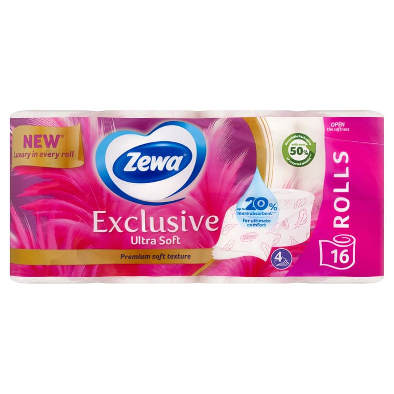 Zewa Exclusive 4-ply toilet paper Ultra Soft