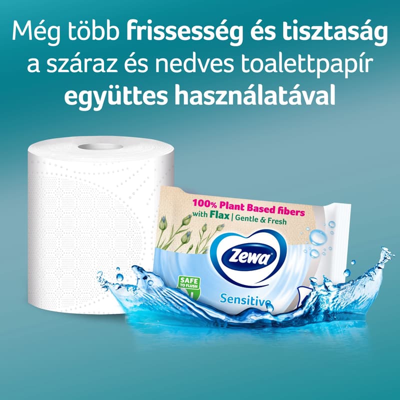Zewa Just1 5 rétegű toalettpapír 6 tekercs