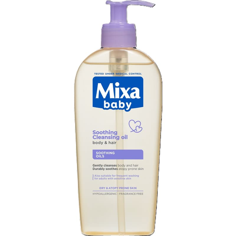 MIXA BABY SOOTHING CLEANSING OIL FOR BODY AND HAIR ATOPIANCE 
