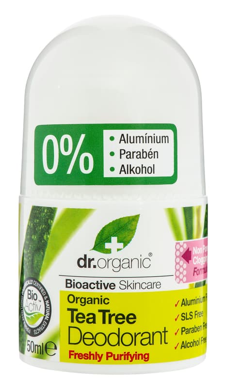 Dr.Organic Aluminum-free ball deodorant with organic tea tree oil