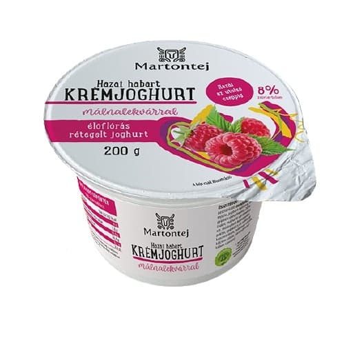Martontej Habart málnás krémjoghurt