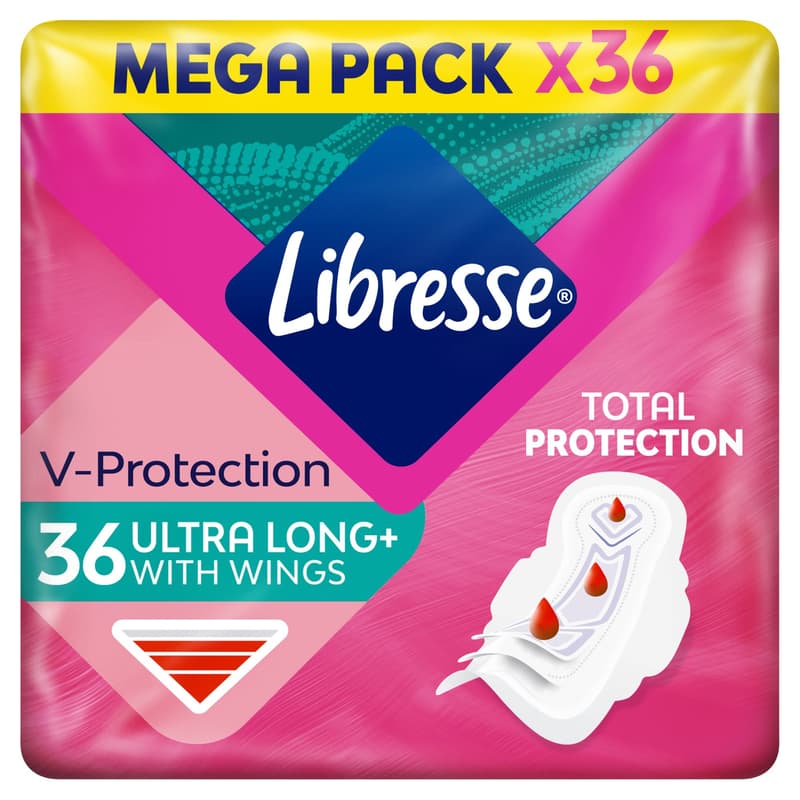 Libresse Ultra Long+ szárnyas egészségügyi betét
