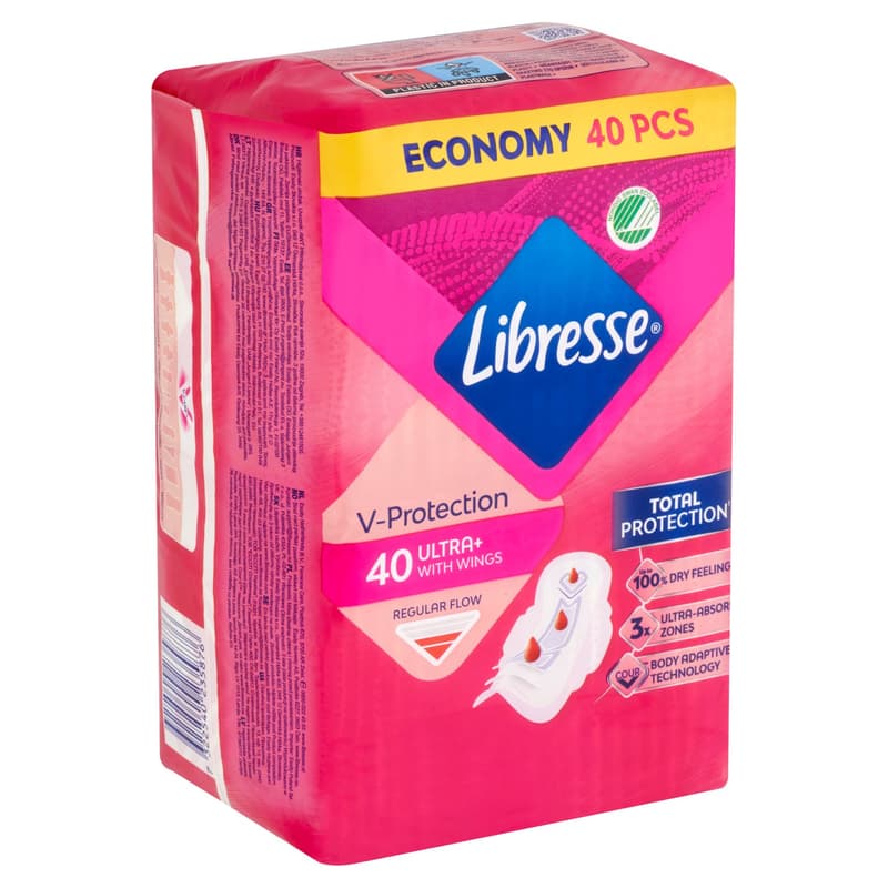 Libresse Ultra+ szárnyas egészségügyi betét
