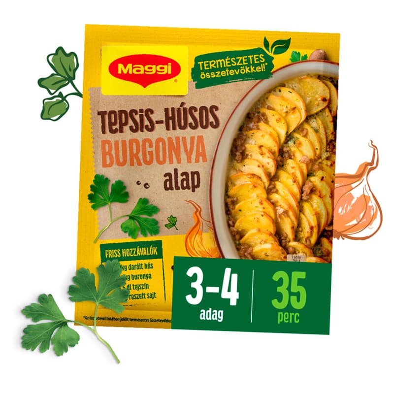 Maggi Tepsis-húsos burgonya alap