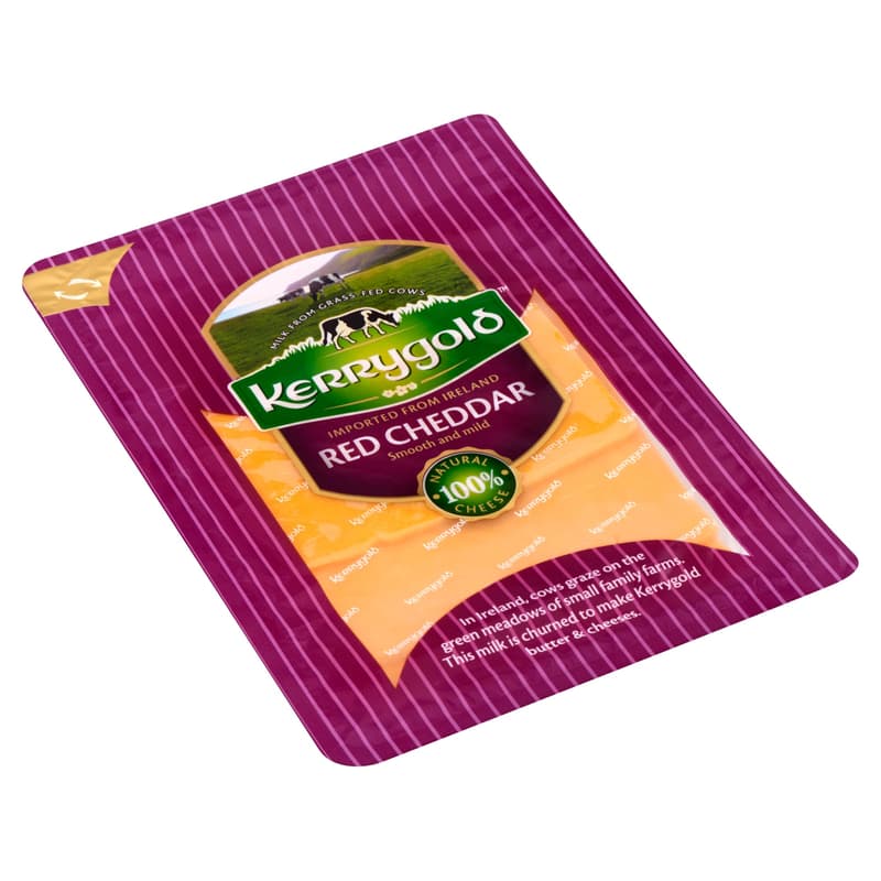 Kerrygold Sliced Greasy Hard Red Cheddar Cheese