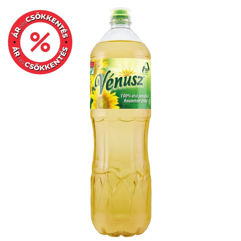 Venus first pressed, refined sunflower cooking oil