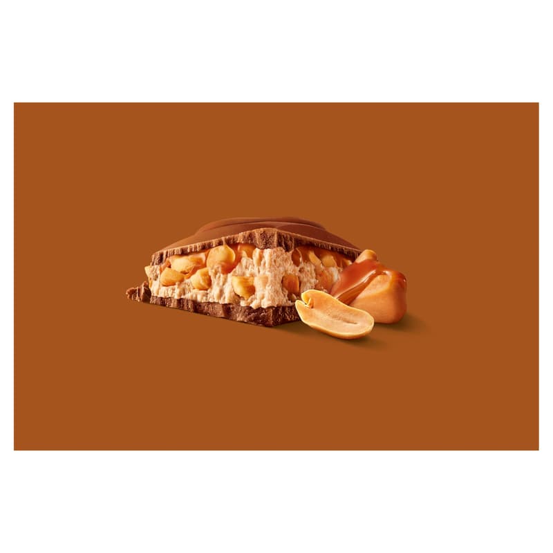 Milka MMMAX Peanut Caramel földimogyorós-karamellás alpesi tejcsokoládé