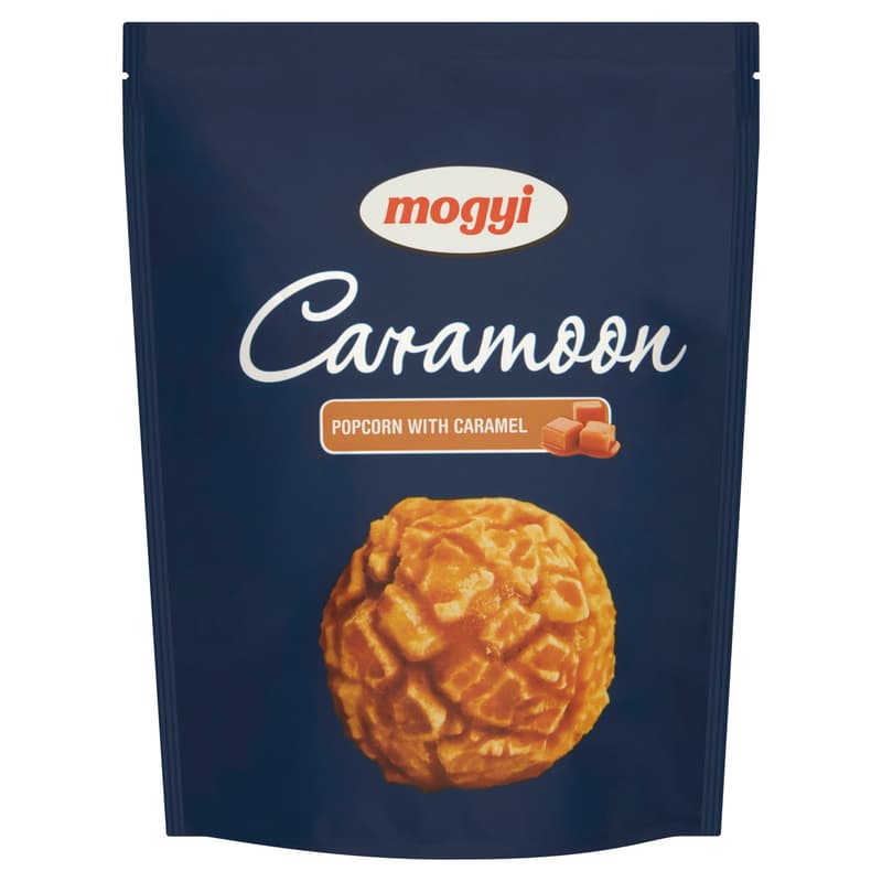 Mogyi Caramoon édes vajkaramellás cukormázzal bevont pattogatott kukorica