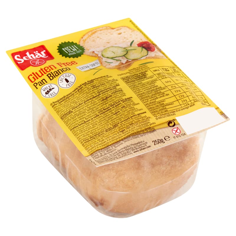 Schär gluténmentes szeletelt fehérkenyér