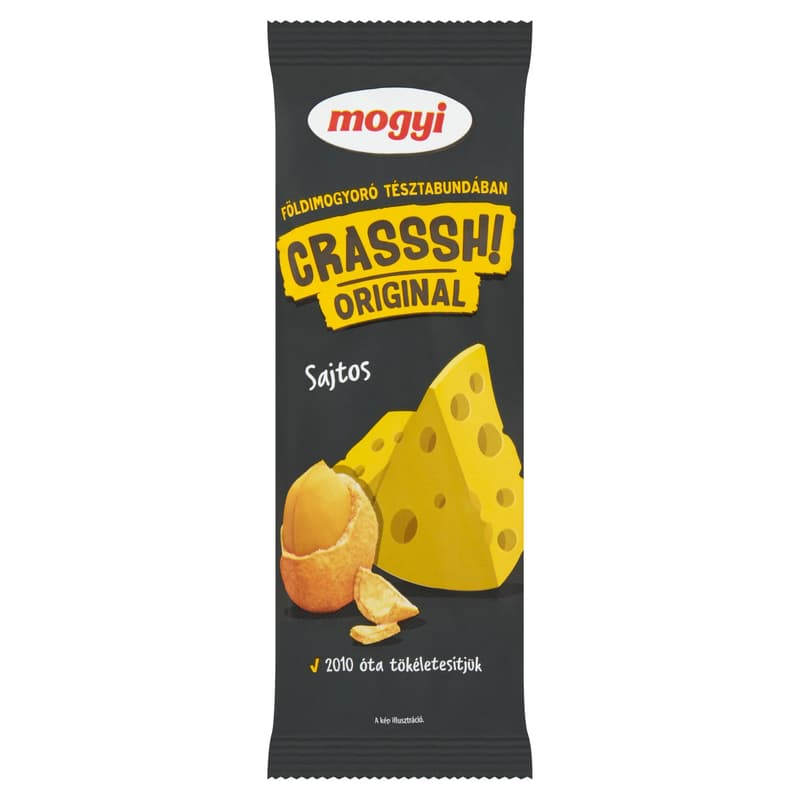 Mogyi Crasssh! peanuts roasted in pasta batter with cheese flavoring