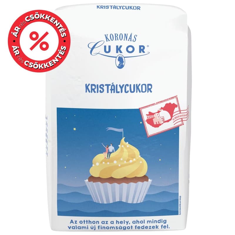 Koronás Cukor kristálycukor