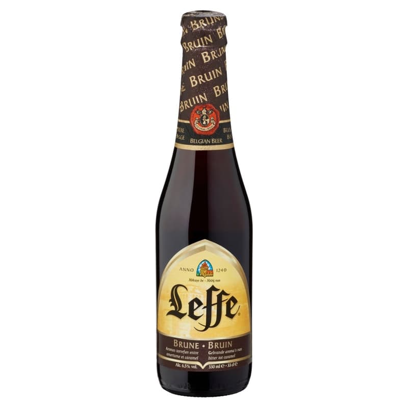Leffe original Belgian abbey brown beer specialty 6.5%