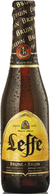 Leffe original Belgian abbey brown beer specialty 6.5%