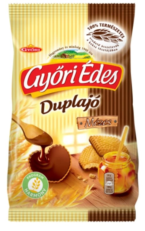 Győr Sweet Double Biscuit Biscuit Dipped with Cocoa Coating