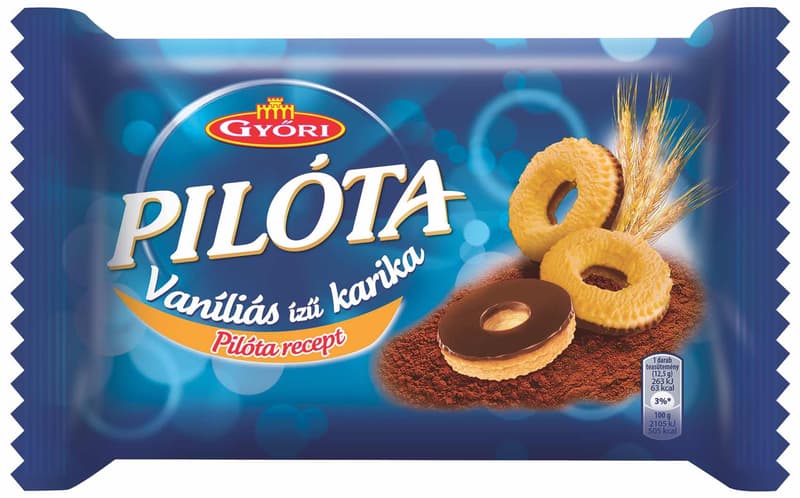 Győri Pilóta vaníliás ízű karika