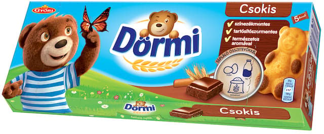 Dörmi csokoládés krémmel töltött puha piskóta 5db