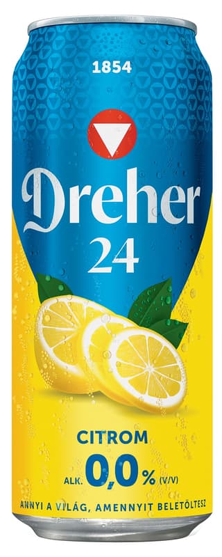 Dreher 24 citrom ízű ital és alkoholmentes világos sör keveréke