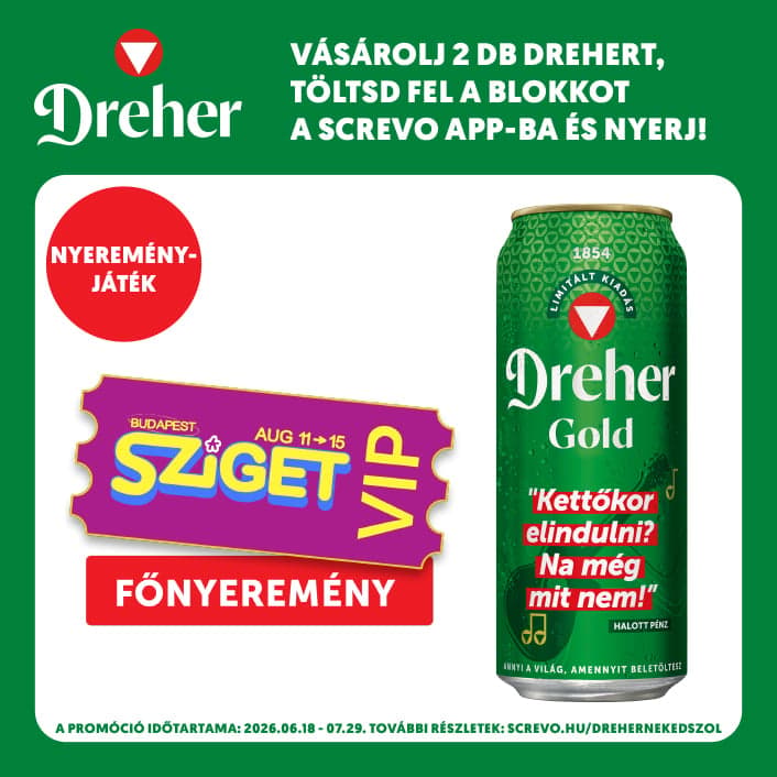 Dreher Gold quality light beer 5%