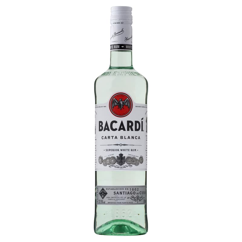 Bacardi Carta Blanca rum 37,5%