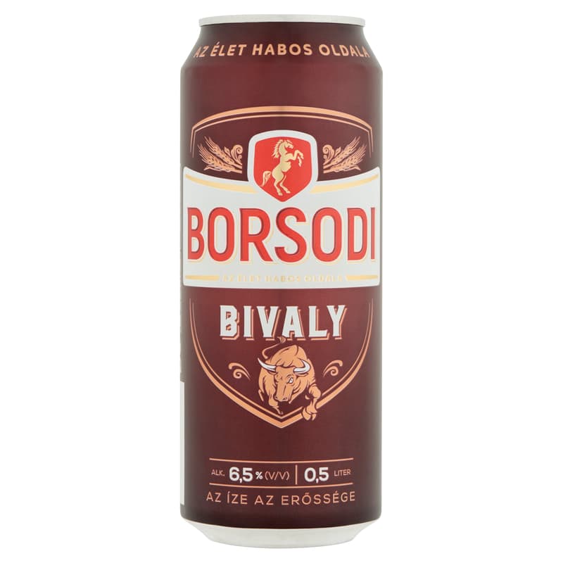 Borsodi Buffalo quality light beer 6.5%