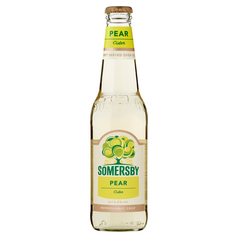 Somersby cider pear based carbonated alcoholic beverage 4.5%
