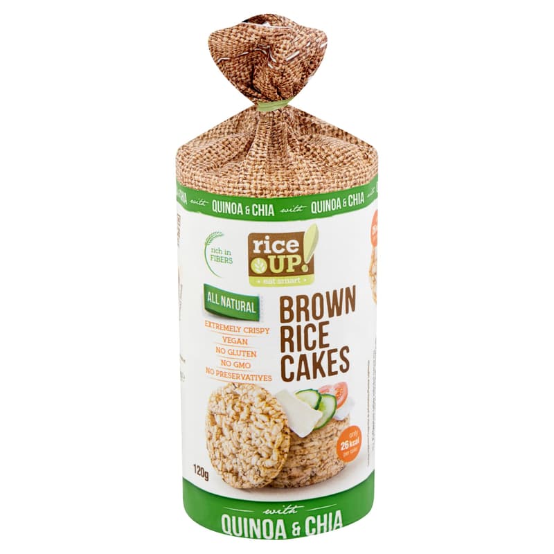 RiceUp! Eat Smart Puffed Rice with Brown Rice, Chia Seeds and Quinoa