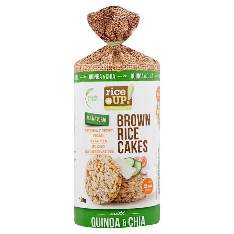 RiceUp! Eat Smart Puffed Rice with Brown Rice, Chia Seeds and Quinoa