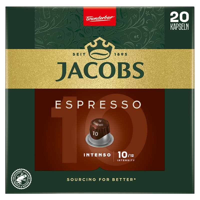 Jacobs Espresso Intenso (10) – Nespresso kompatibilis kapszula