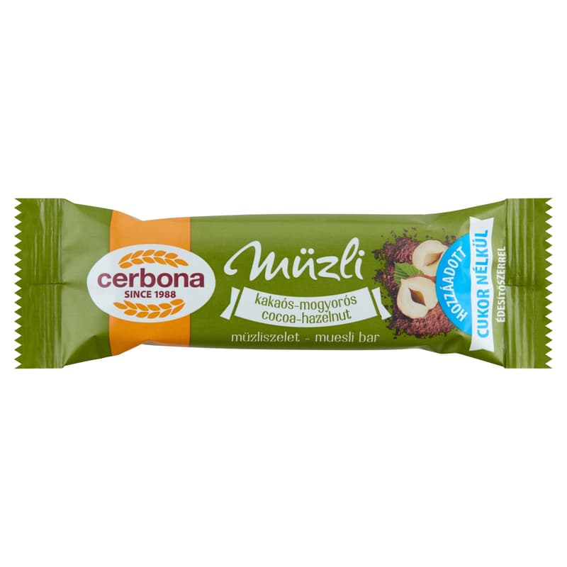Cerbona muesli slice - cocoa-hazelnut