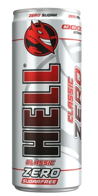 HELL Zero tuttifruttiízű, koffeintartalmú, szénsavas, alkoholmentes ital édesítőszerekkel
