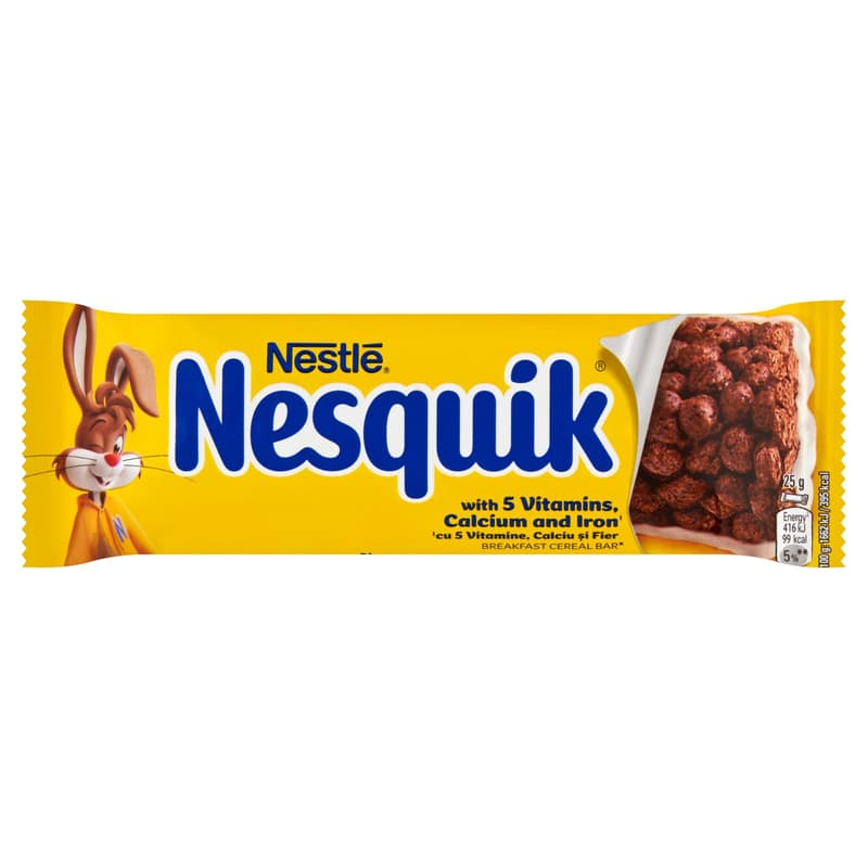 Nesquik crispy cocoa cereal slices