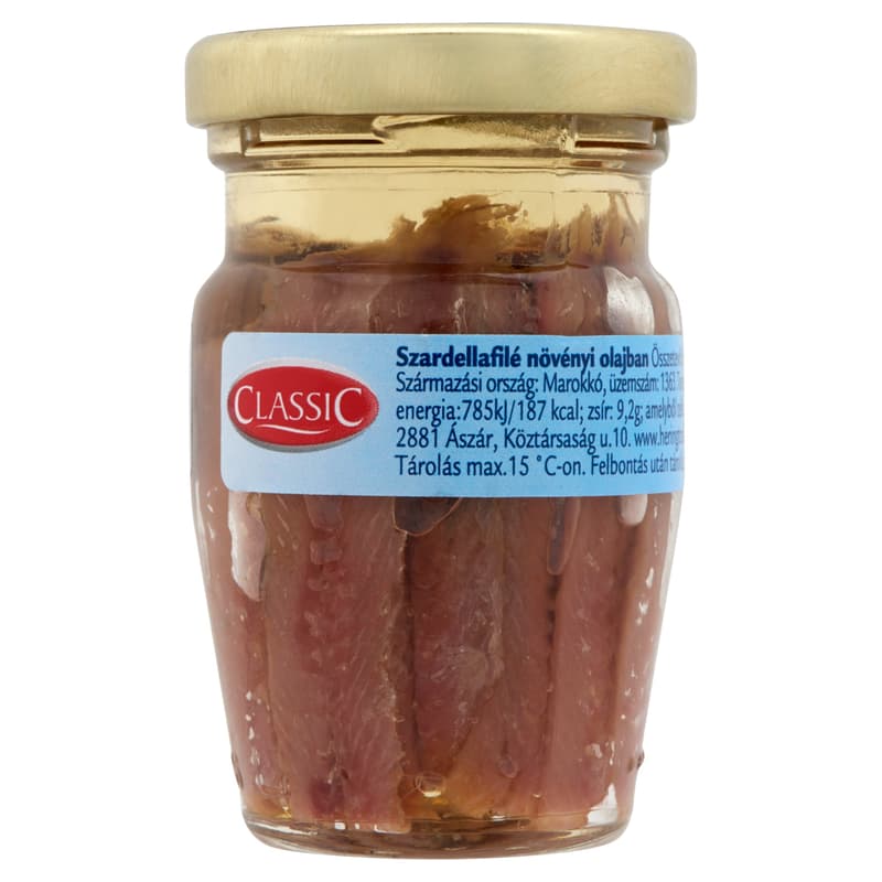 Classic anchovy fillet in vegetable oil