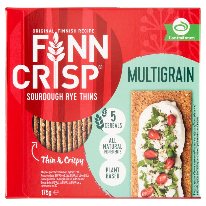 Finnish Crisp Thin Crispbread with Multigrain