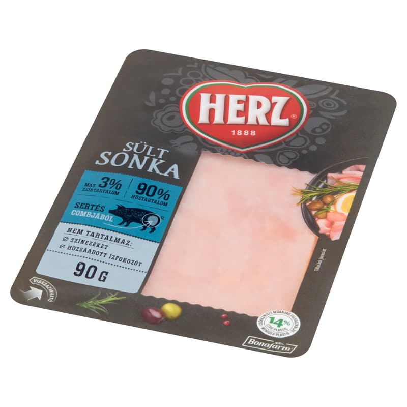 Herz Sült sonka, szeletelt 90% hústartalommal