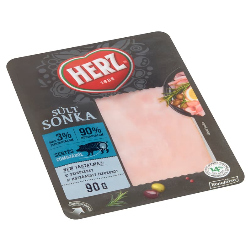 Herz Sült sonka, szeletelt 90% hústartalommal