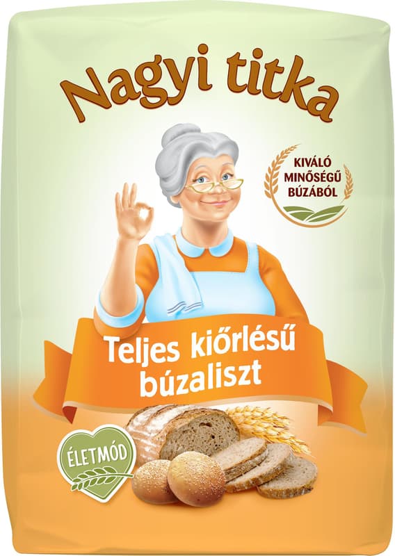Nagyi titka Teljes kiőrlésű búzaliszt