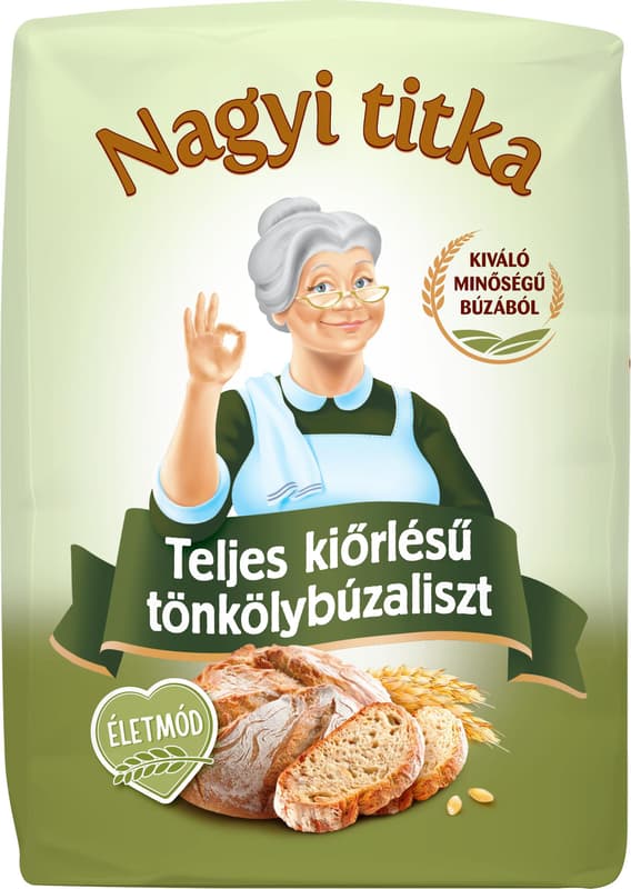 Nagyi titka Teljes kiőrlésű tönkölybúzaliszt