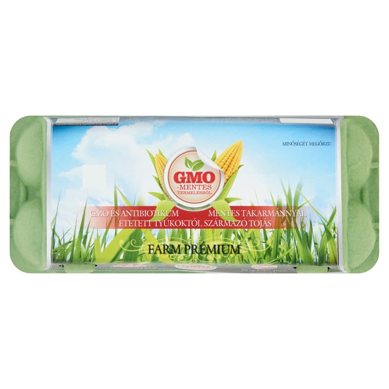 "A" osztályú, mélyalmos Farm Tojás GMO mentes "M" méretű