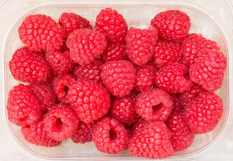 Hungarian raspberry, packed