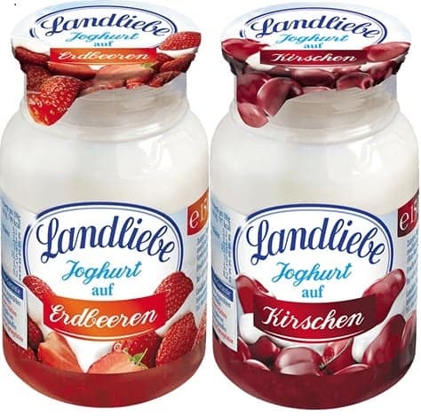 Landliebe Joghurt, többféle ízben