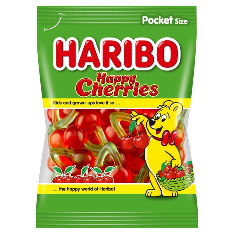 Meggyfürt (Happy Cherries) gyümölcsízű gumicukor